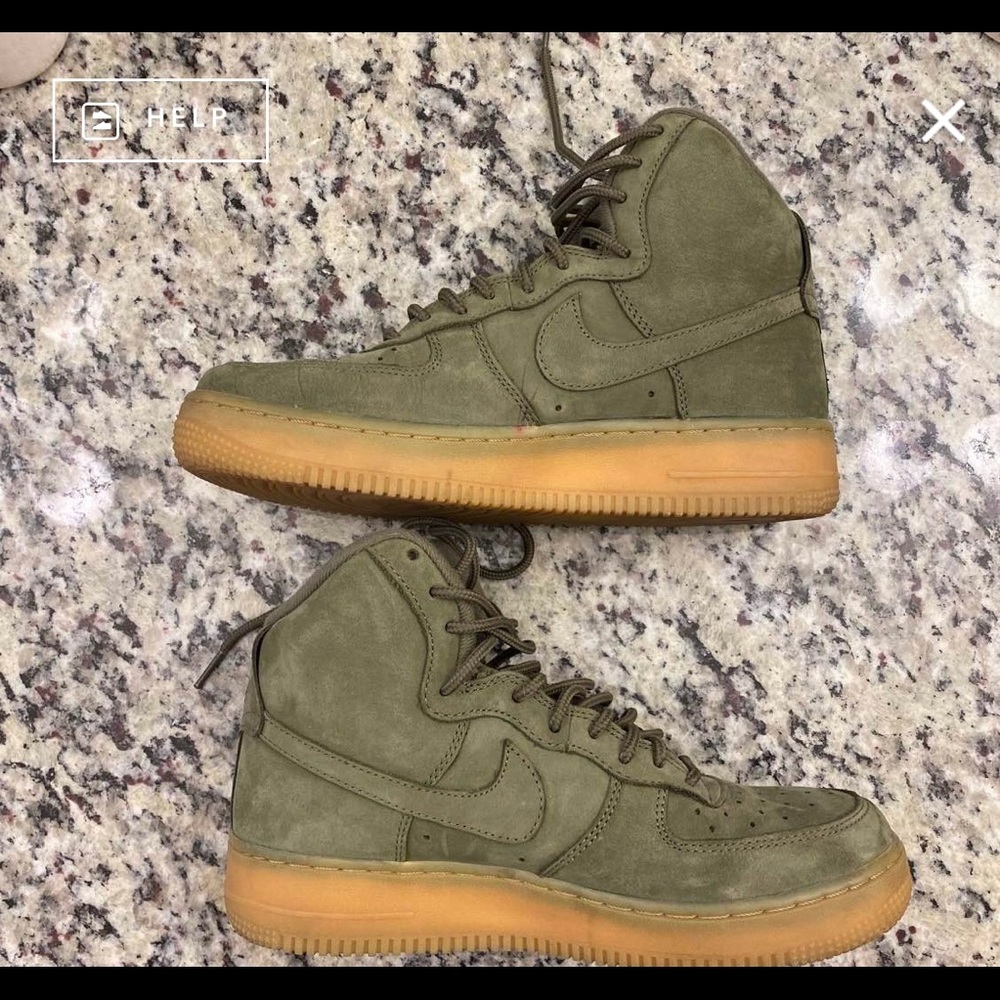 Air Force 1 olive green mids